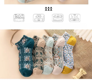 5 Pairs Cute Summer Socks Set