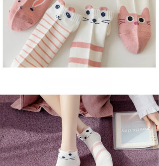 5 Pairs Cute Summer Socks Set