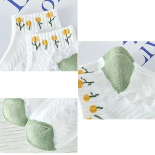 5 Pairs Cute Summer Socks Set