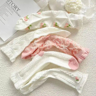 5 Pairs Cute Summer Socks Set