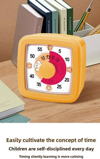 60-Min Visual Timer with Night Light Silent Countdown Timer for Kids, Classrooms & Home