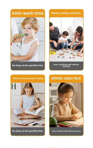 60-Min Visual Timer with Night Light Silent Countdown Timer for Kids, Classrooms & Home