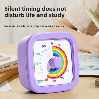 60-Min Visual Timer with Night Light Silent Countdown Timer for Kids, Classrooms & Home