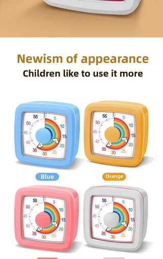 60-Min Visual Timer with Night Light Silent Countdown Timer for Kids, Classrooms & Home