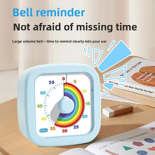 60-Min Visual Timer with Night Light Silent Countdown Timer for Kids, Classrooms & Home
