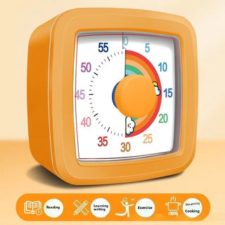 60-Min Visual Timer with Night Light Silent Countdown Timer for Kids, Classrooms & Home