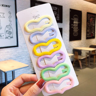 6PCS/Set Pastel Retro Kawaii Hair Clips 1 Accessories The Kawaii Shoppu