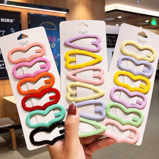 6PCS/Set Pastel Retro Kawaii Hair Clips Accessories The Kawaii Shoppu
