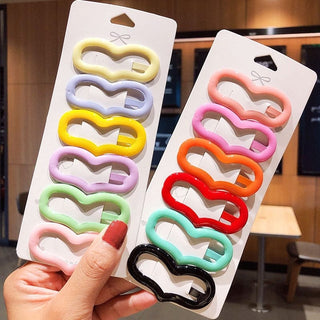 6PCS/Set Pastel Retro Kawaii Hair Clips Accessories The Kawaii Shoppu