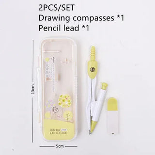 8 In 1 Sakura Stationery School Set 2pcs set yellow Stationery by The Kawaii Shoppu | The Kawaii Shoppu