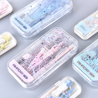 8 In 1 Sakura Stationery School Set Stationery by The Kawaii Shoppu | The Kawaii Shoppu