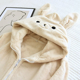 Bear Bunny Soft Flannel Pyjamas Clothing and Accessories The Kawaii Shoppu