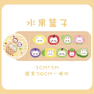 Bear Rabbit Fantasia Series Sticker Roll D Stationery by The Kawaii Shoppu | The Kawaii Shoppu