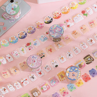 Bear Rabbit Fantasia Series Sticker Roll Stationery by The Kawaii Shoppu | The Kawaii Shoppu