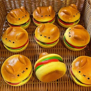 Brioche Bear Burger Squishie Brioche Bear Burger Squishie Toy by The Kawaii Shoppu | The Kawaii Shoppu