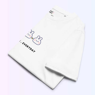 Bunny Cute Life - Kawaii Cotton Tee by The Kawaii Shoppu | The Kawaii Shoppu