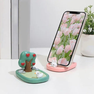 Bunny Tulip Kawaii Tablet Phone Desktop Holder