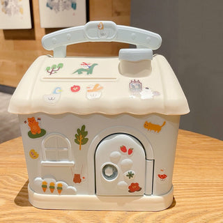 Candy Cute House Piggy Bank Money Box Blue D Home Decor by The Kawaii Shoppu | The Kawaii Shoppu