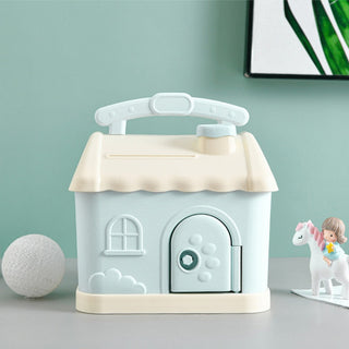 Candy Cute House Piggy Bank Money Box Blue Home Decor by The Kawaii Shoppu | The Kawaii Shoppu
