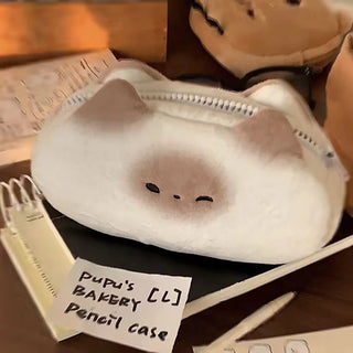 Caramel Pudding Cat Cute Pencil Case