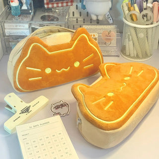 Caramel Pudding Cat Cute Pencil Case