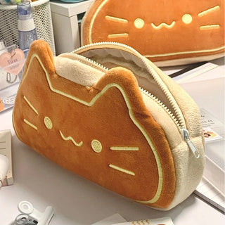 Caramel Pudding Cat Cute Pencil Case