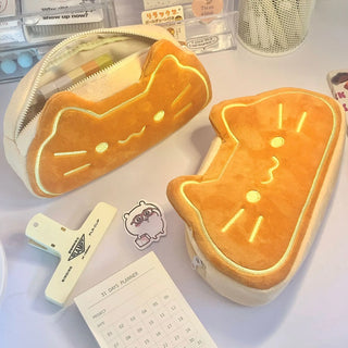 Caramel Pudding Cat Cute Pencil Case