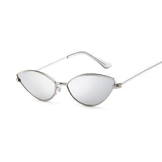 Cat Eye Retro Sunglasses / 8 Colours Silver Silver Accessory The Kawaii Shoppu