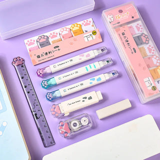Cat Paw Memo Pad Stationery Set Stationery by The Kawaii Shoppu | The Kawaii Shoppu