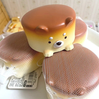 Cheese Puppy Cake Slow Rising Squishie Pan Puppy Squishie Toy by The Kawaii Shoppu | The Kawaii Shoppu