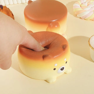 Cheese Puppy Cake Slow Rising Squishie Pan Puppy Squishie Toy by The Kawaii Shoppu | The Kawaii Shoppu