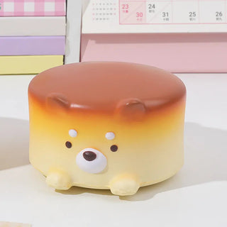 Cheese Puppy Cake Slow Rising Squishie Pan Puppy Squishie Toy by The Kawaii Shoppu | The Kawaii Shoppu