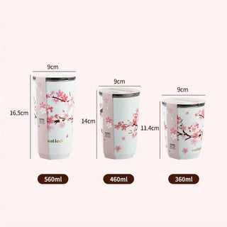 Cherry Blossom Stainless Steel Thermal Mug