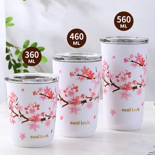 Cherry Blossom Stainless Steel Thermal Mug