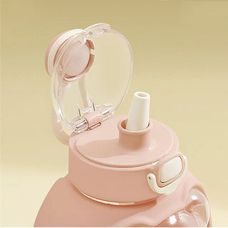 Cloud Bear Cute Plastic 1L Water Bottle 1000ML Bottle by The Kawaii Shoppu | The Kawaii Shoppu