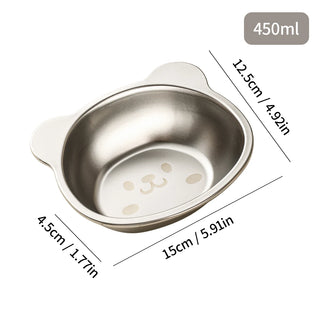 Cute Bear Bowl – 304 Stainless Steel Food Bowl