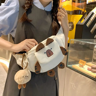 Cute Cartoon Capybara Crossbody Bag