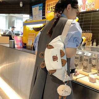 Cute Cartoon Capybara Crossbody Bag