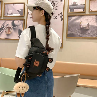 Cute Cartoon Capybara Crossbody Bag