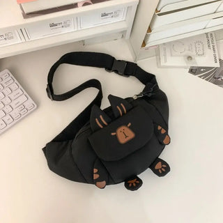 Cute Cartoon Capybara Crossbody Bag