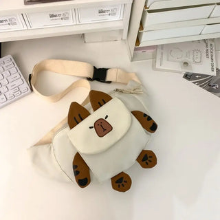Cute Cartoon Capybara Crossbody Bag