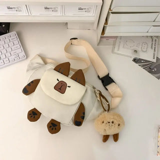 Cute Cartoon Capybara Crossbody Bag