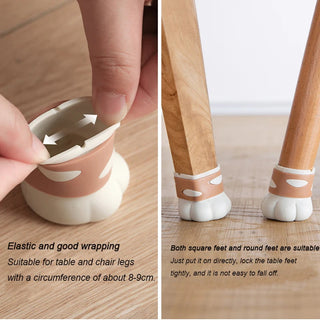 Cute Cat Paw Silicone Rubber Chair Leg Feet Cap Covers Home & Kitchen by The Kawaii Shoppu | The Kawaii Shoppu
