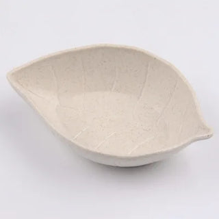 Cute Dipping Bowls Heart / Leaf Small Wheat fiber + PP Pink Bowls for Dipping Sauce - Eco Friendly Kitchenware