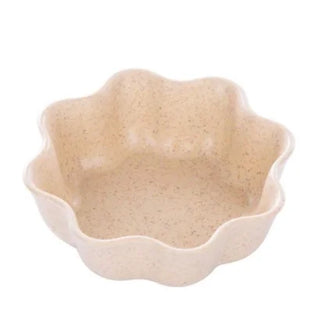 Cute Dipping Bowls Heart / Leaf Small Wheat fiber + PP Pink Bowls for Dipping Sauce - Eco Friendly Kitchenware