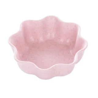 Cute Dipping Bowls Heart / Leaf Small Wheat fiber + PP Pink Bowls for Dipping Sauce - Eco Friendly Kitchenware