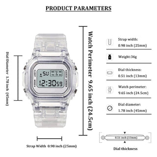 Cute Pastel Digital Watch 3C The Kawaii Shoppu
