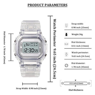 Cute Pastel Digital Watch 3C The Kawaii Shoppu