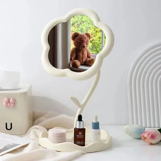 Cute Pastel Flower Korean INS Desktop Mirror