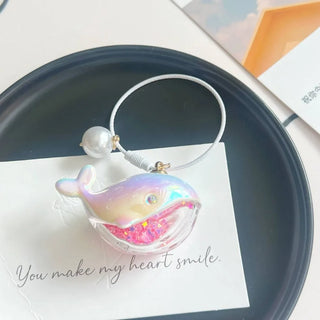 Cute Whale Keychain – Playful Bag & Phone Charm